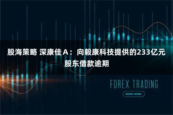 股海策略 深康佳Ａ：向毅康科技提供的233亿元股东借款逾期